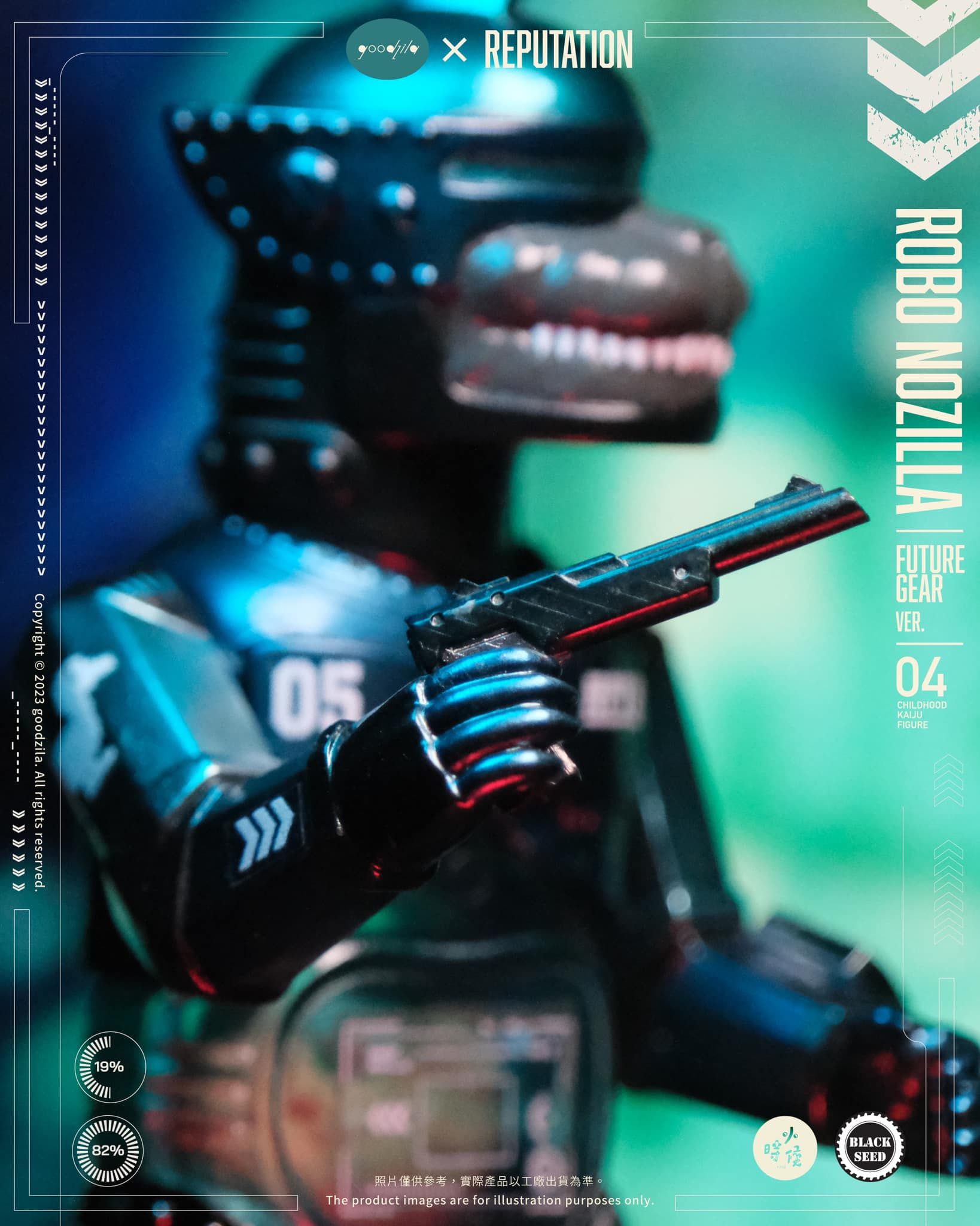 ROBO NOZILLA Future Gear by Noger Chen of Nog Toy x