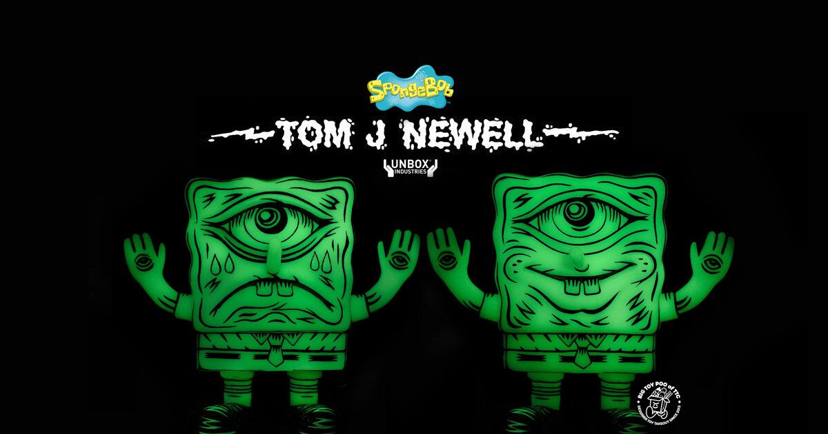 Unbox Industries SPONGEBOB X Tom J Newell CROSSOVER PROJECT Glow