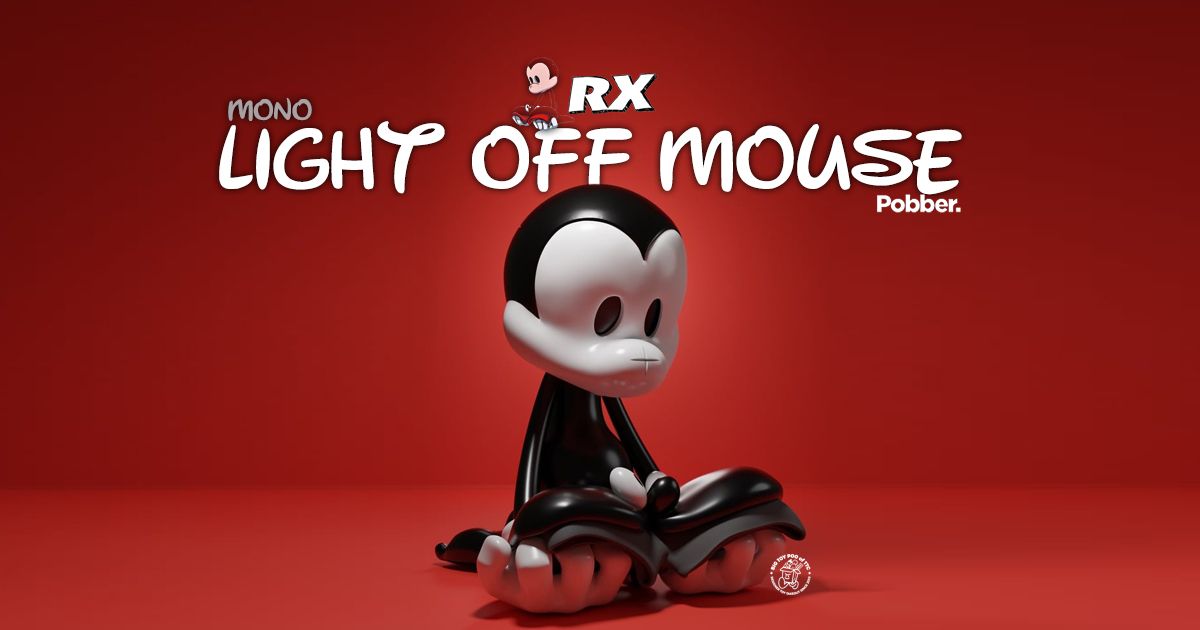 RX Strip x POBBER Presents Light Off Mouse Mono Edition