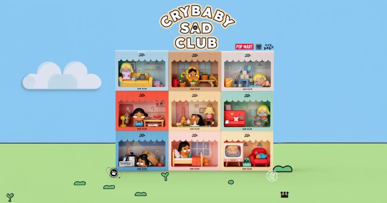 CRYBABY Sad Club シリーズ シーンセット【ピース】 - POP MART JAPAN オンラインショップ