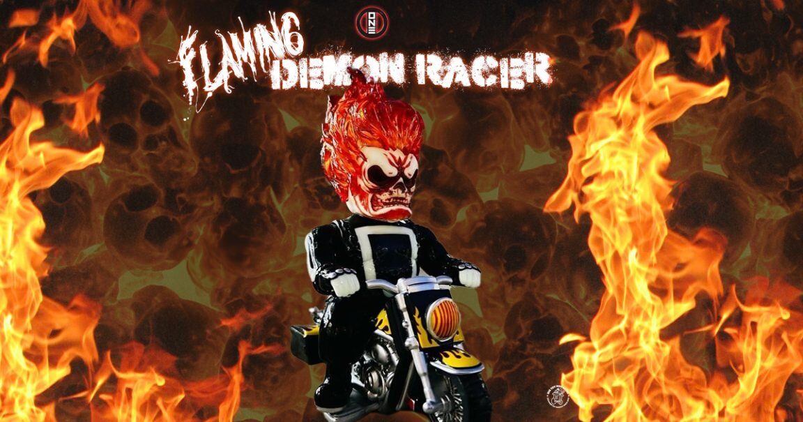 Demon Racers Kaiju One’s The Flaming Demon Racer Glow In Dark Edition - The Toy ...