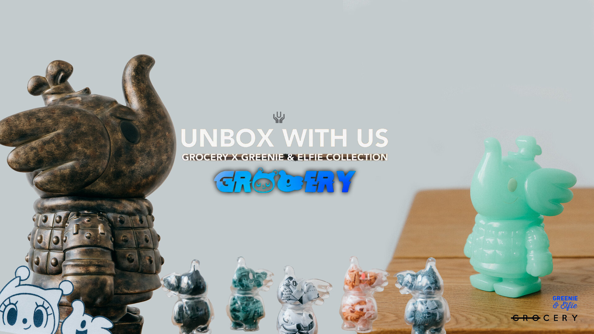 GROCERY x Greenie & Elfie x Unbox Industries - The Toy Chronicle