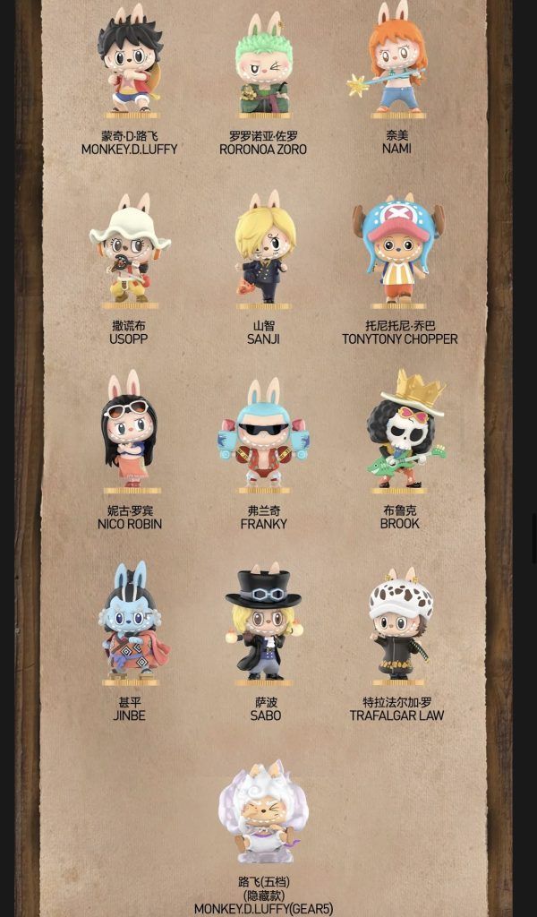 The Monsters x One Piece x POP MART Blind Box Series - The