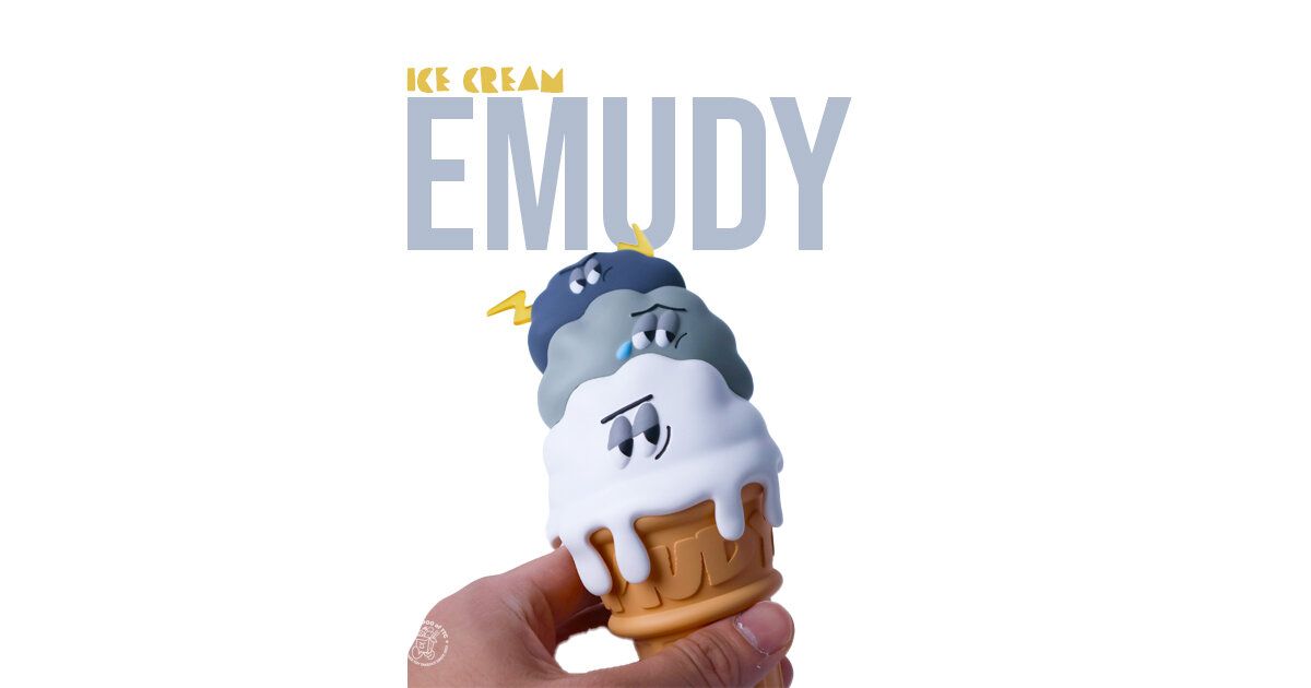 【国内未発売・新品】Ice Cream Emudy 2zakka 台湾直送ソフビ 2zakka x K-Toyz Presents ICE CREAM Emudy - The Toy Chronicle