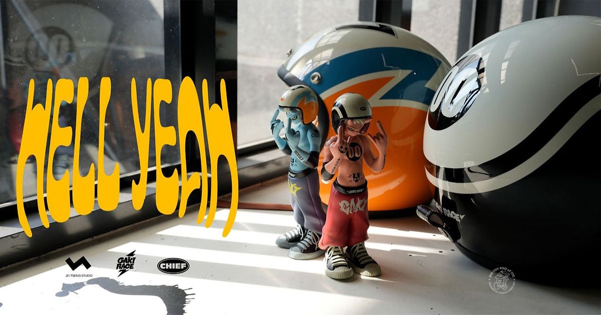JT STUDIO x CHIEF Helmet Presents GAKI RACE x CHIEF Helmet HELL
