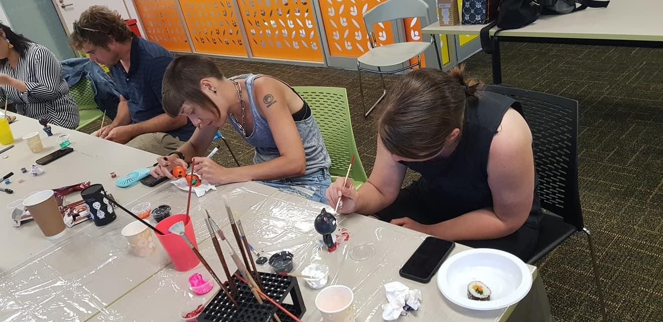 Me & my sister painting!